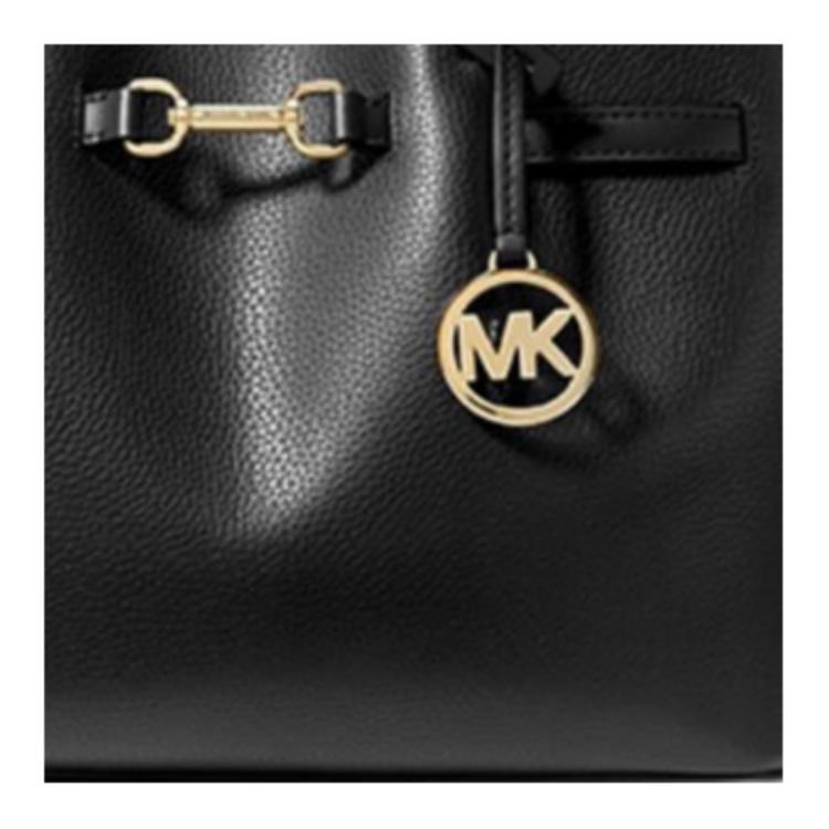 Michael Kors MK Carson Logo Magnetic Closure Leather Shoulder Tote Bag Medium Women handbags Black 35S5G2ZS3T-BLACK