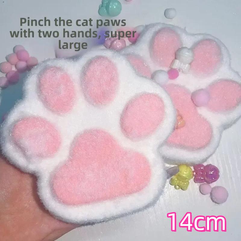 12/14 см Большие Кошачьи Лапки Сквиши Игрушки Ручной работы Ультра Мягкие Таба Сквиши Большие Кошачьи Лапки Сжималки Игрушки-антистресс для Снятия Стресса