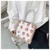 Женская сумка Национальная мода Корейская версия Женская сумка Печатная фруктовая драма Льняная модная тенденция Женская сумка