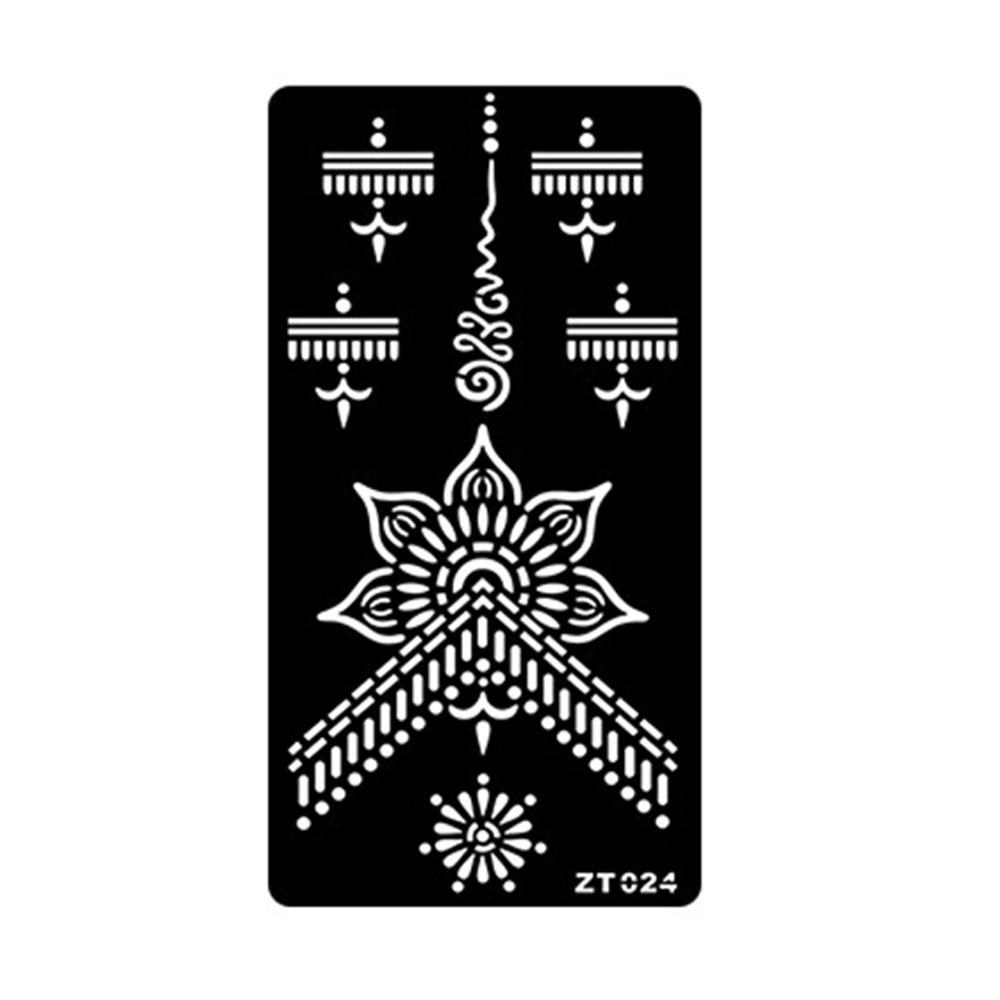 Floral India Temporary Tattoo Ethnic Style Black Tattoo Decals Flower Tattoo Stickers Gifts
