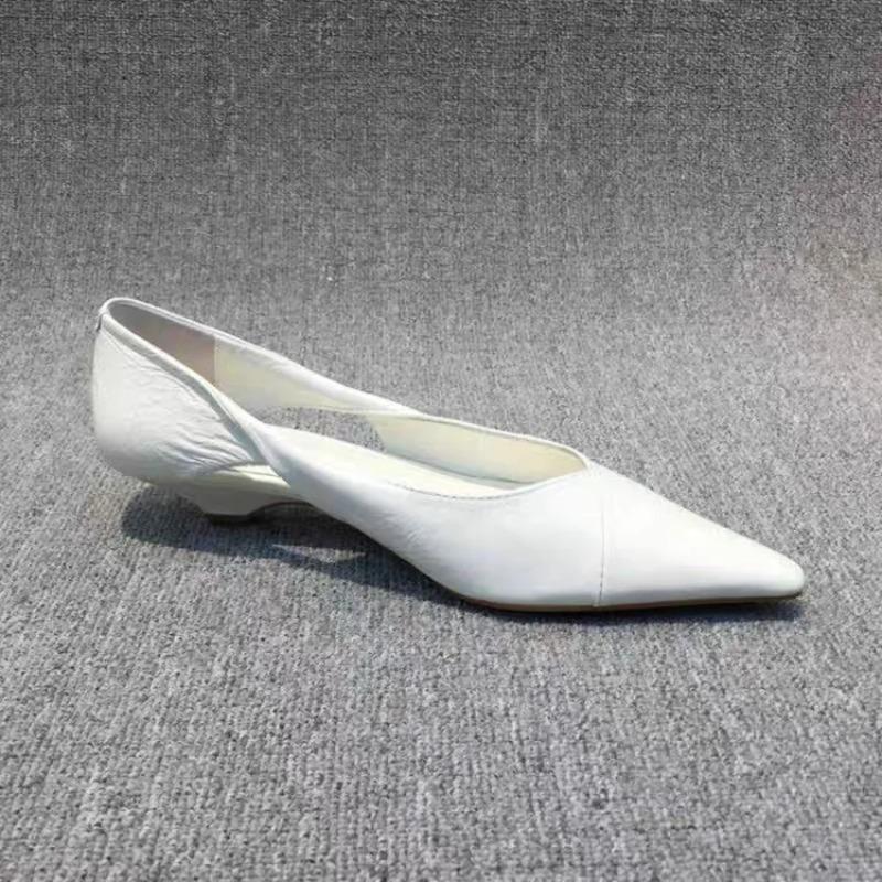 Fashion Shoes Woman 2025 Autumn Pointed Toe Modis Casual Female Sneakers Flats Low Heels New Fall Comfortable Cute Dress Solid Lace-Up