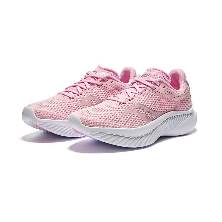 SAUCONY Kinvara 14 Lightweight Comfortable Mesh Cushioning Breathable Supportive Lightweight Low-Top Running Shoes Women Running Shoes Pink S10823-37