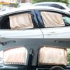 2 Pcs/Set Car Curtain Automobile Window Sunshade Polyester Sun Visor Blinds Cover Front Rear Windows Car-Styling
