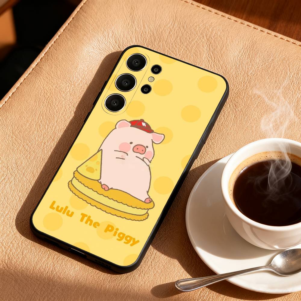 Soft-Soft Lulu Phone Case For Samsung S26,S25,S24,S21,S22,S23,S30,Ultra,S20,FE,Lite,10,9,Black Cover