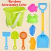 Beach Toys Set for Kids Toddlers Girls Sandcastle Sand Bucket Shovels Animal Sand Molds Travel Sand Toys for Beach Sandbox Toys