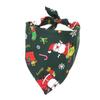 Puppy,Kitten Santa Claus Patten Christmas Pet Decor Cats Triangular Scarf Dogs Bandanas Pet Costume