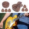 Wood Guitar Pick Storage Box Container Rotating Open Guitar Plectrums Cases Guitar Pick Collector Guitar Accessories