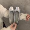 Элегантные женские туфли-балетки с бантом, повседневные туфли Мэри Джейн, модные неглубокие слипоны, женские балетки, мягкая обувь, zapatos mujer