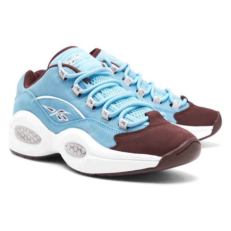 Reebok Вопрос Low Phillies Мужские кроссовки Blue Digital-Blue Classic-Burgundy GZ0990