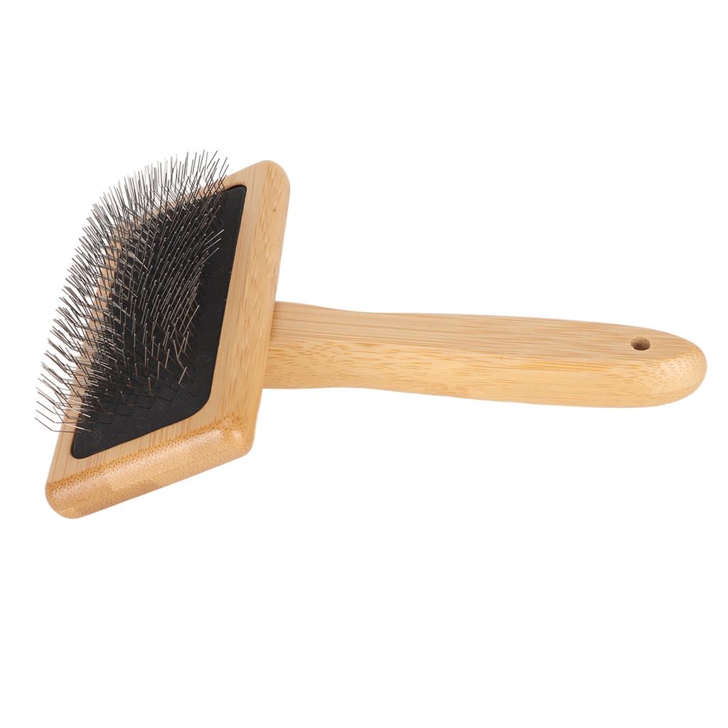 Расческа-чесалка для макраме с отверстием   Подушка для сумки Тонко отполированный бамбук Чистящая щетка-чесалка для питомца Гобелена