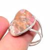 Родохрозит Ручной работы Серебро 925 пробы Ювелирное кольцо Размер 8.5 F4n34