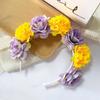 Vintage Artificial Flower Crown Romantic Bohemian Hair Accessories Colorful Floral Headband  Women