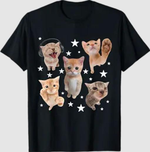 Funny Cat Meme Cute Kitty Kitten T-Shirt