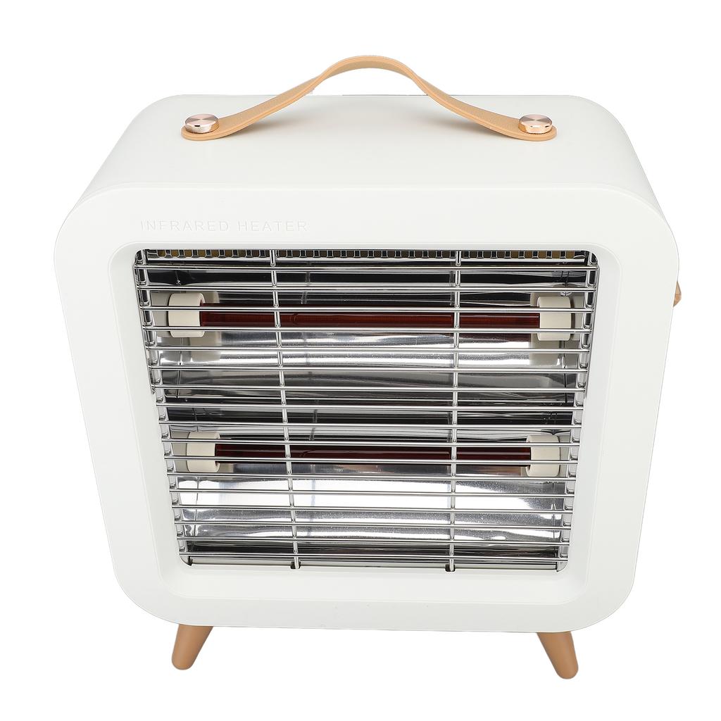 Portable Electric Space Heater 550W Safe Quiet Heater Fan Mechanical Control Desktop Infrared Heater