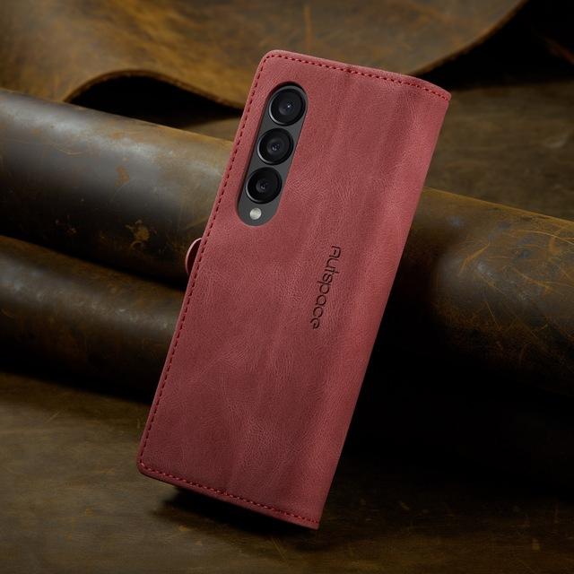 Anti -Shock Full Body Leather Case For Samsung Galaxy Z Fold 4 Fold5 Fold4 Fold 5 5g Zfold4 Zfold5 Card Holder Cell Phone Cover