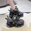 Мода 2025 Новые 9,5 см Женские Массивные Кроссовки Осень Высокая Платформа Папины Кроссовки Женские Повседневные Тренировочные Кроссовки Толстая Подошва Вулканизированная Обувь