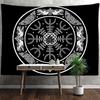 Череп Руна Арт Гобелен Настенный Психоделический Колдовство Тапиз Таро Демон Полиэстер Фон Ткань Декор