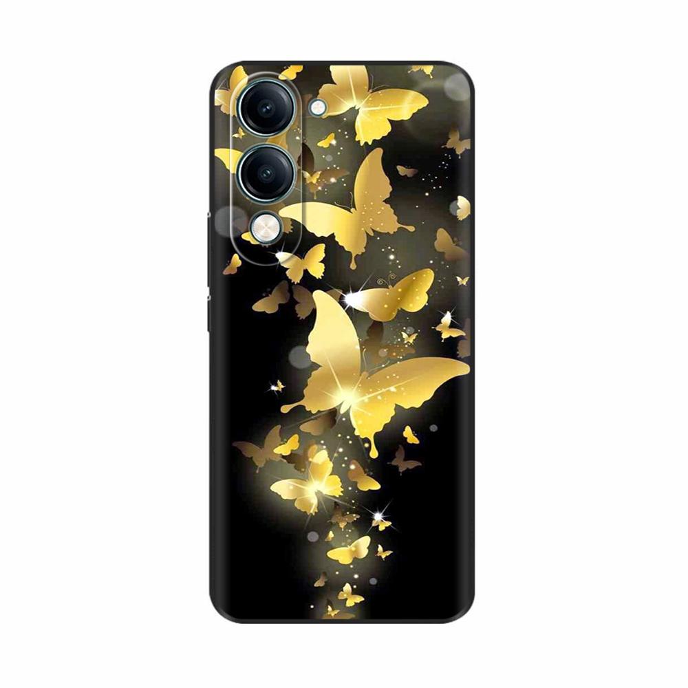 Чехол для Vivo Y19 1915 Мягкий ТПУ Роскошный Милый Силиконовый Чехол Бампер Задняя Крышка Телефона Coque Для Vivo Y19s 2025 Чехлы V2419 Fundas