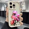 Ретро пион Защитный чехол для телефона Для iPhone 16 15 Pro Max 14 13 12 11 X XS 15 14 Plus 12 13 Mini Ударопрочный Модный мягкий Чехол