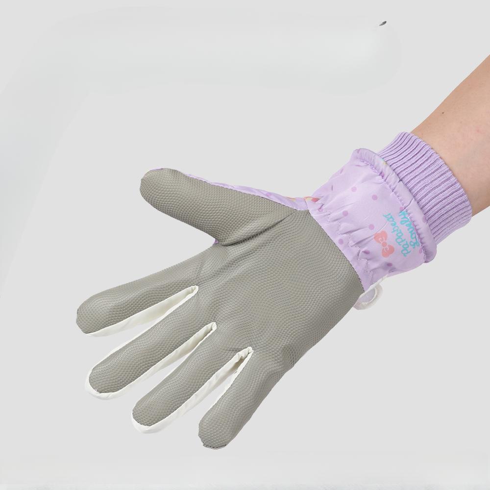 Женские лыжные перчатки на зиму плюс бархатные уличные велосипедные альпинистские утолщенные водонепроницаемые ветрозащитные холодные теплые перчатки