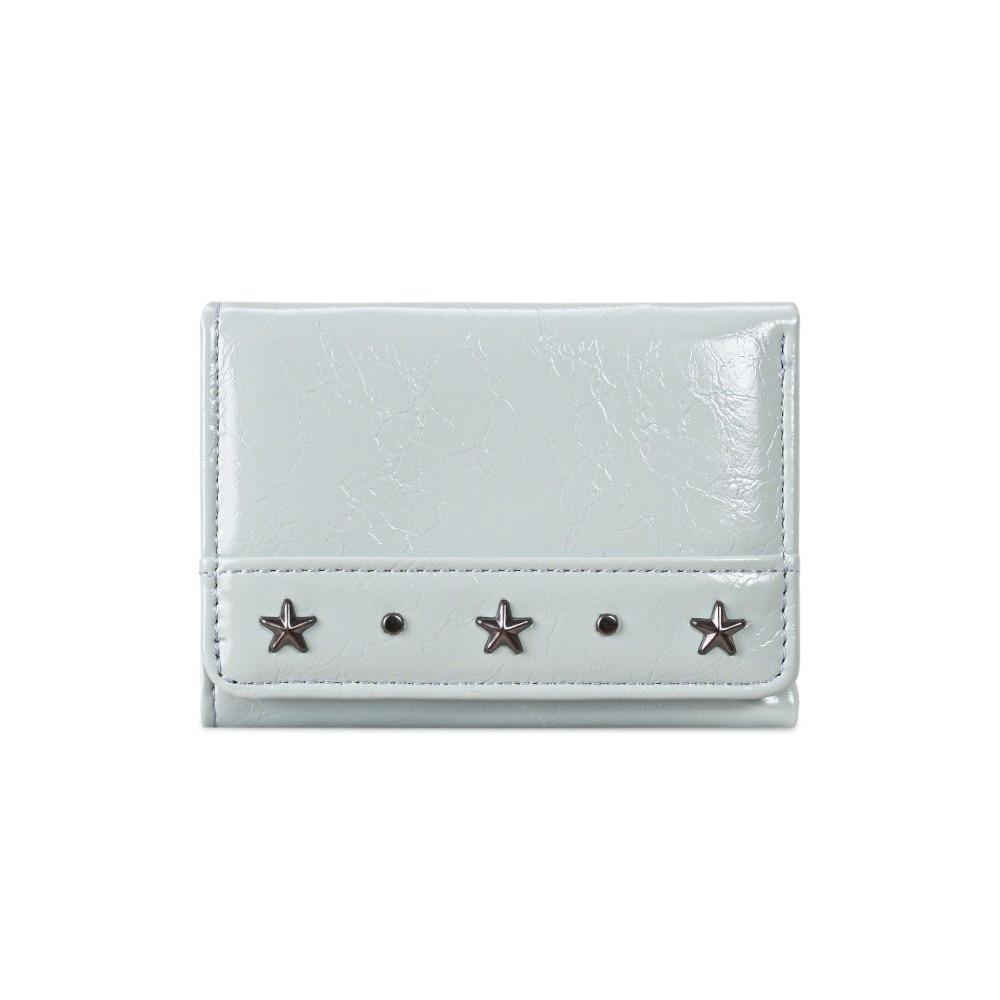 PU Coin Pocket Ultra Thin Cash Wallet Y2K Star Rivet Trifold Wallet Student