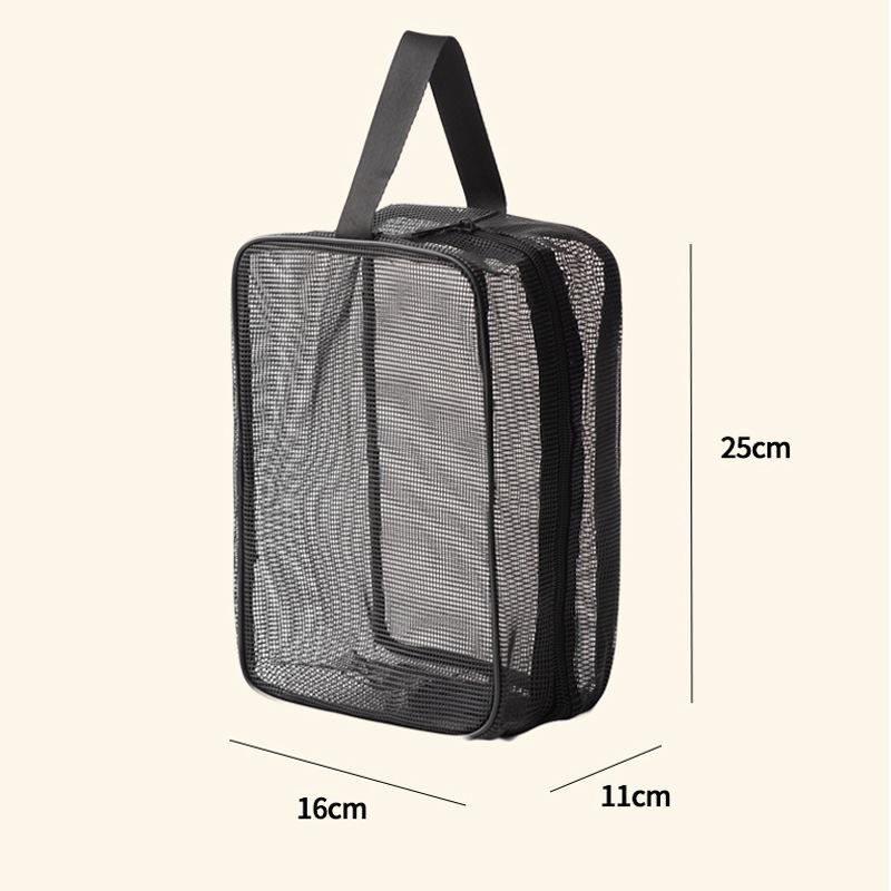 Mesh Shower Caddy Tote Bag Cosmetic Makeup Storage Bag Multifunctional Shower Bag Large Capacity Portable Toiletry Organizer