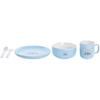 Set De Vaisselle Pour Enfant - DKD HOME DECOR - Bleu Et Gris - 19,3 X 19,3 X 2 Cm - Divers Matériaux