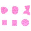 6шт силиконовые формы в форме морской ракушки форма для шоколадного торта помадка инструменты для украшения розовый