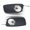 Right Left Fog Light Frame Kit For Fiat Albea 2005-2013 Nickel Plated 2 Pieces Black Color OEM 51715992 51703147