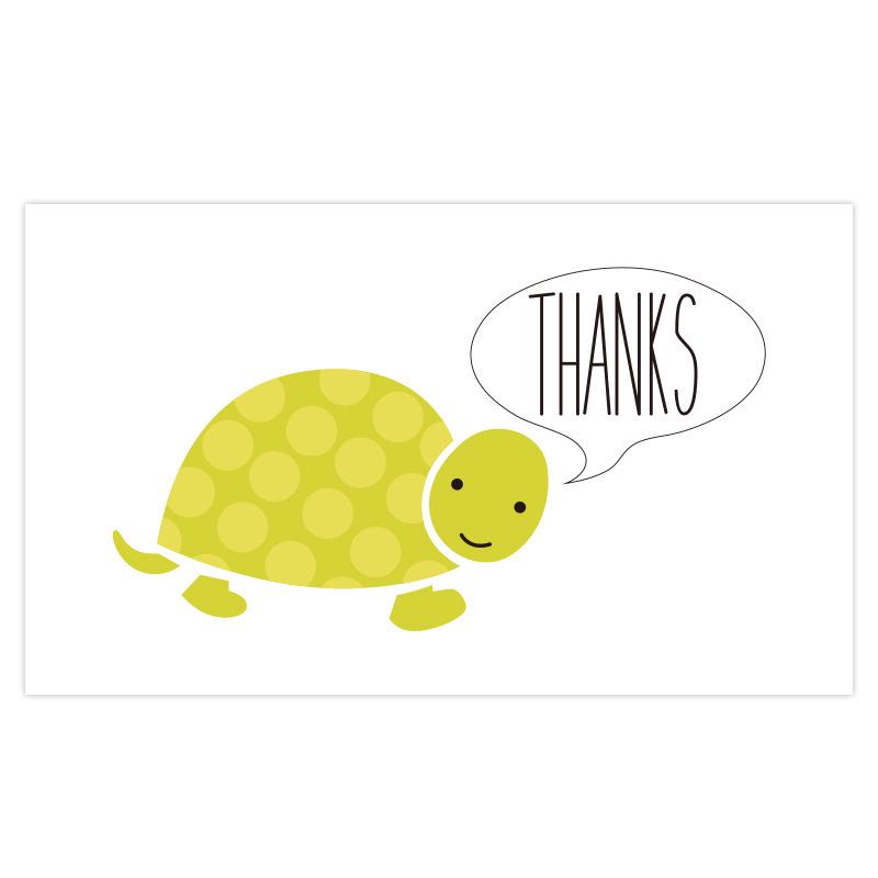 Black Thank You Greeting Cards, 50 Sheets/Pack