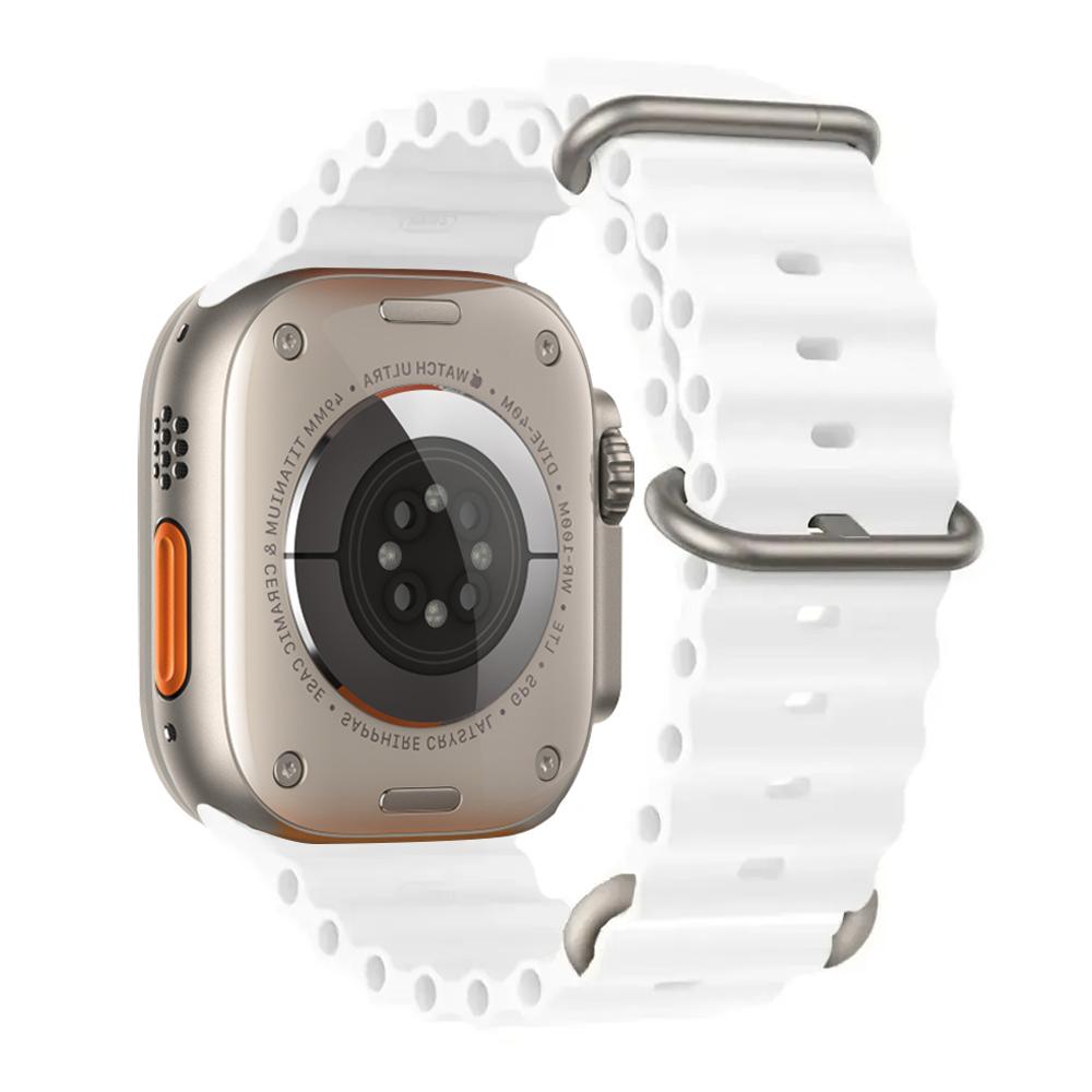 Ocean Strap for apple watch Band 49mm 44mm 40mm 45mm 41mm 46mm silicone bracelet correa iWatch series 7 6 5 3 se 8 9 10 ultra 2