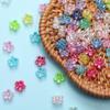 Высококачественные аксессуары ручной работы Бусины-разделители 7 мм Браслет Ожерелье Свободные 200 шт. AB Покрытие DIY Бусины с цветком сливы для изготовления ювелирных изделий Акрил