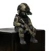 Tactical Sniper Mini Figurine Exquisite Craftsmanship Special Forces Statue for Household Adults Men Indoors Bedroom Use