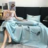 Double-piece and Feather Embroidered Summer Quilt Single Piece Tensile Soft and Comfortable Adult Air Conditioning Quilt