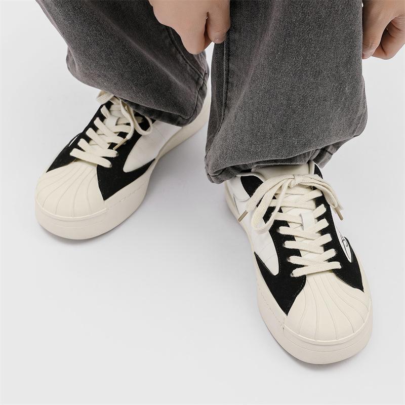 New four-season personalized standard lace-up sports and leisure shell head shoes trendy shoes
