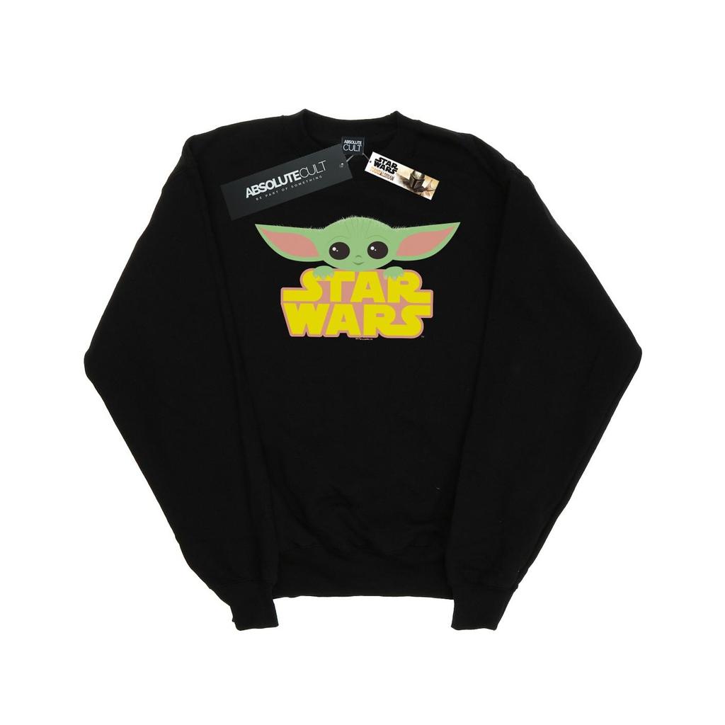 Star Wars Mens The Mandalorian The Child And Logo Sweatshirt