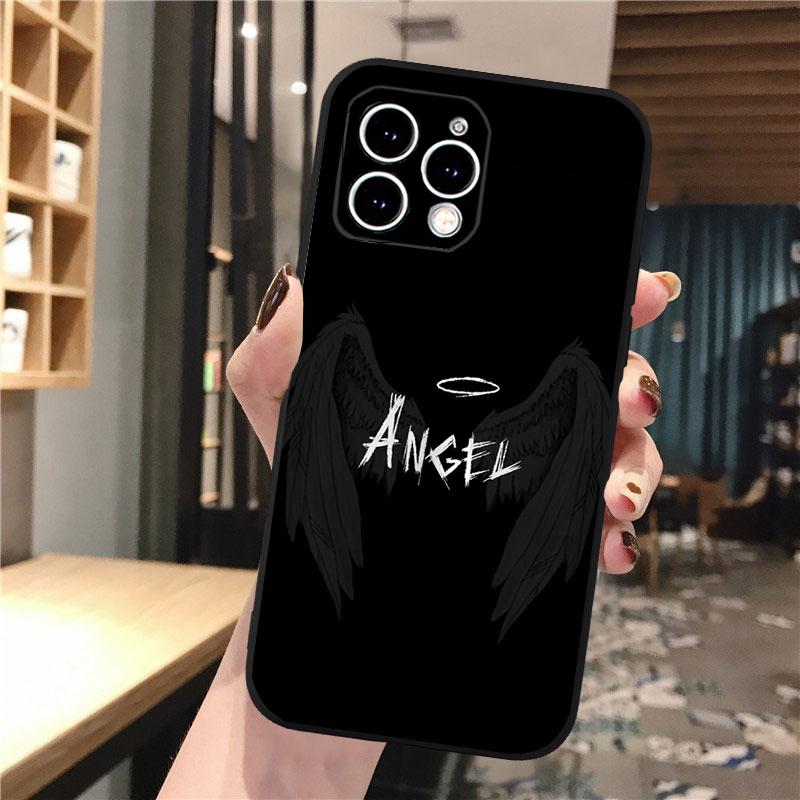 Чехол для телефона 'Ангел' для iphone 17 Pro Max 17 Pro Air 16 15 14 13 Pro Max 15 16 Pro 15Plus