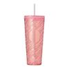 STARBUCKS Logo Cold Cup Tumbler, Pink, 710ml, Tumbler, Water Bottle, Starbucks ALPACA BOHO FEST 2024, Pink
