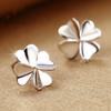 Trendy Silver-Plated Leaf Earrings for Women - Fashionable Ear Jewelry