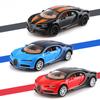 1:36 Модель спортивного автомобиля Bugatti: Игрушка из сплава с открывающимися дверцами, идеально подходит для детских игр и украшения торта