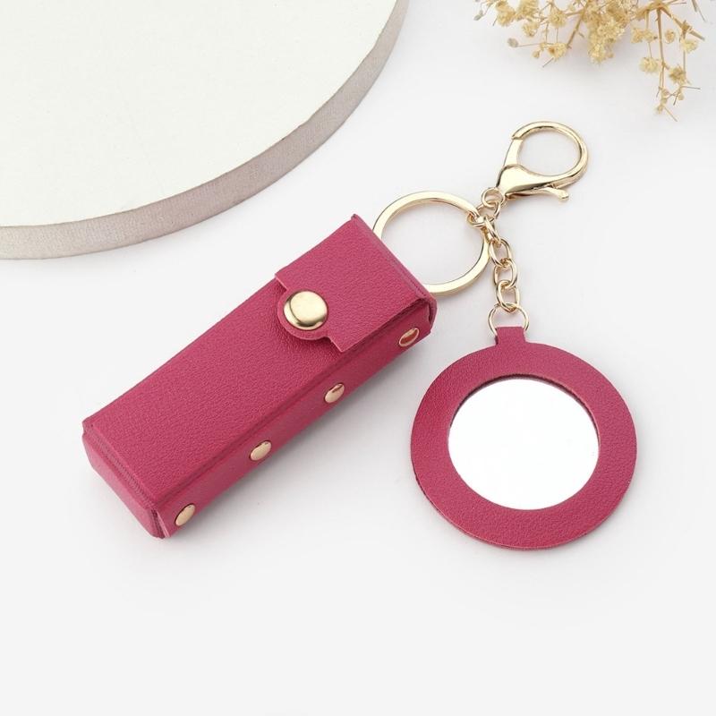 Stylish and Durable PU Lipstick Pouch Lip Balm Holder Organizer Perfect for Travel or Daily Use