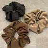 Korean French Satin Headband: Retro Solid Color, High-End Temperament Hair Accessory