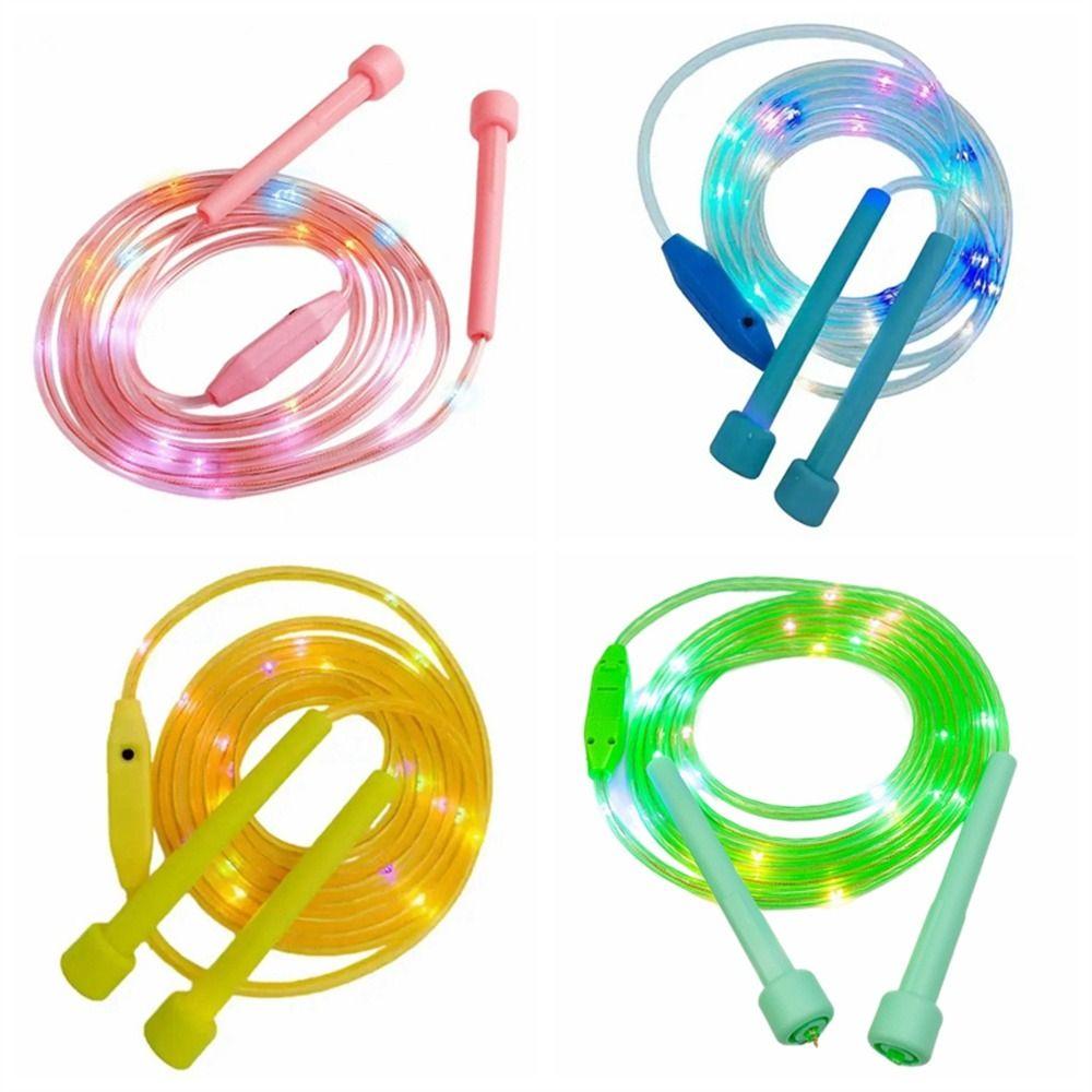 Повышение гибкости Светящаяся скакалка Светящиеся скакалки для прыжков Взрослые Дети