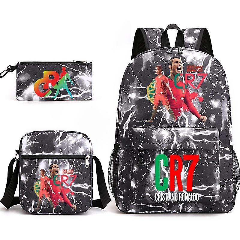 Cr7 Children's Backpack Set With Breathable Comfortable Straps And Letter Print