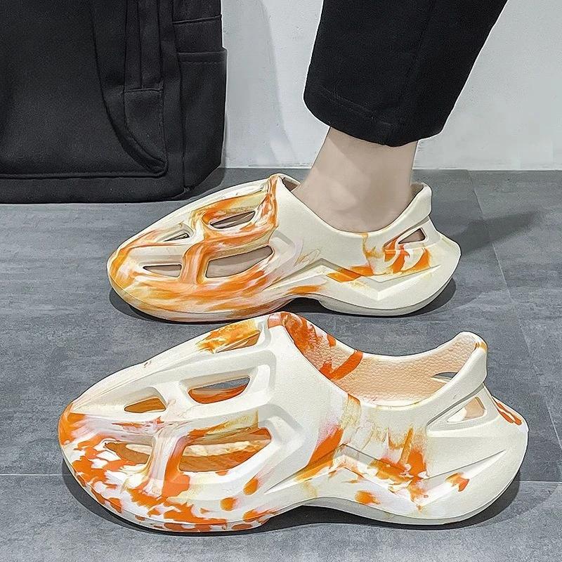 Модные мужские уличные сандалии Дышащие Сверхлегкие Новые Летние Низкая Цена Номер 41 Распродажа Модные Босиком Роскошные Стили 2025 Купить Мужскую Обувь