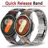 Браслет из нержавеющей стали титанового цвета для Samsung Galaxy Watch 7 6 5 4 44мм 40мм Мужской ремешок для SAMSUNG 6classic 47мм 43мм