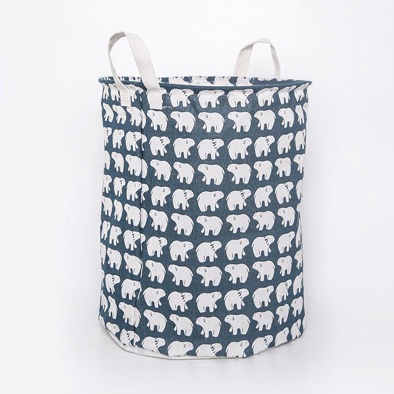 Laundry Basket Washing Dirty Clothes Folding Hamper Bag Storage Bin Handle Large