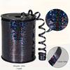 Waterproof Black Curling Ribbon - 1 Pack 250 Yards Plastic Gift Wrap Ribbon for Balloons, Crafts, Floral Decorations, Holiday & Wedding Presents
