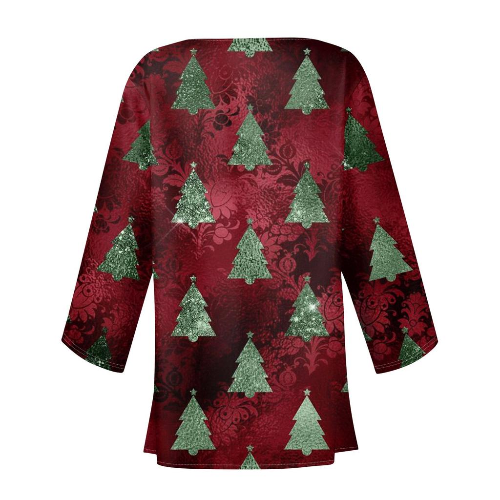 Женская повседневная мода с рождественским принтом легкая куртка средней длины кардиган