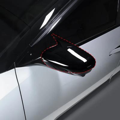 Для Kia EV4 2025 2026 2 шт. Ярко-черная накладка на зеркало заднего вида «Бычий рог» Внешние аксессуары